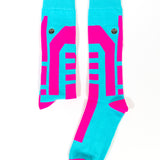 Electric Blue & Blazing Pink