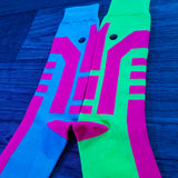 Electric Blue & Blazing Pink