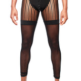 Mesh Pinstripe with Thong